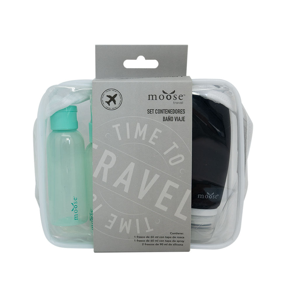 SET CONTENEDORES BAÑO VIAJE MOOSE